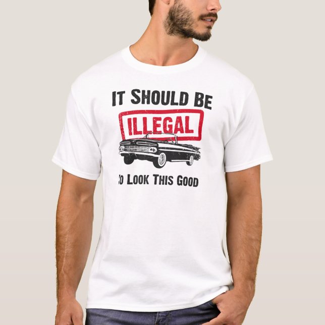 1959 Chevrolet Impala Convertible T-Shirt (Front)