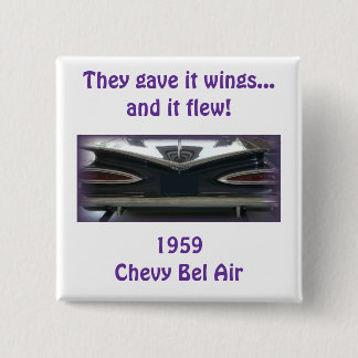 1959 Chevy Bel Air 2 Inch Square Button
