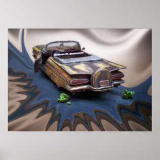 1959 Chevy Impala, junkyard Car, Classic car, art Poster
