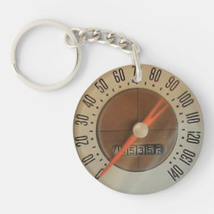 1959 Classic Car Speedometer Keychain