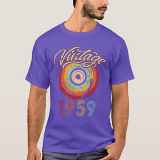 1959 Geburtstag Vinyl Vintage gift T-Shirt