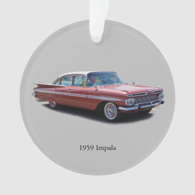1959 Impala acrylic ornament (Front)