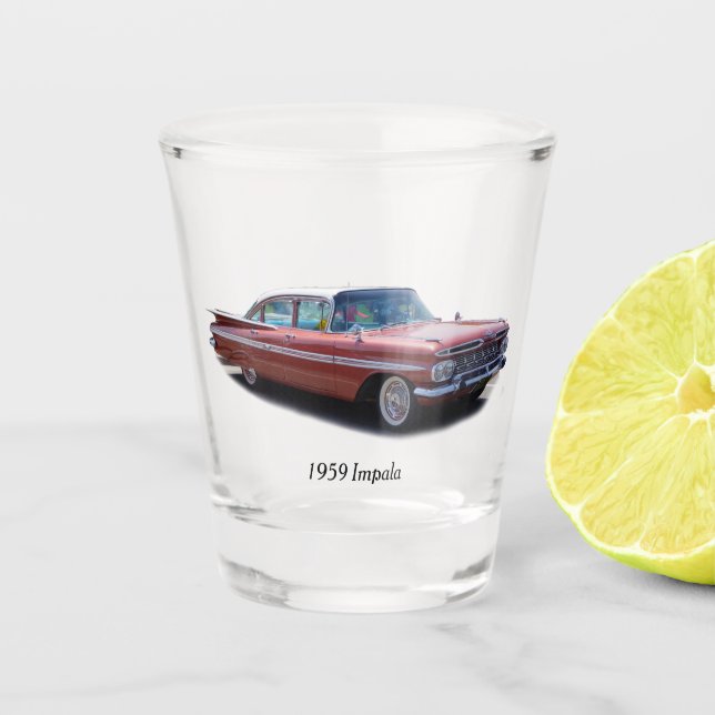 1959 Impala shot glass (Front)