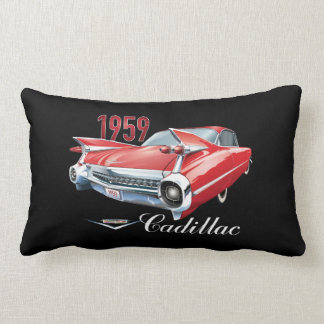 1959 Red Cadillac Classic Motor Car  Lumbar Pillow