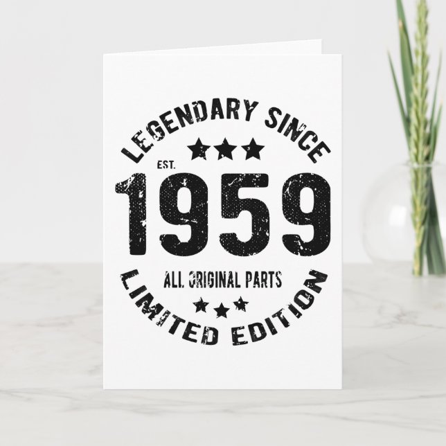 1959 Vintage Birthday Card (Front)