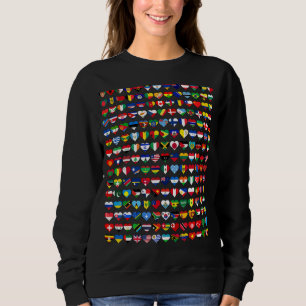 195 Flags Of All Countries In The World Internatio Sweatshirt