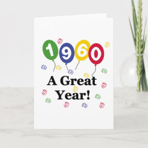 1960 A Great Year Birthday Card