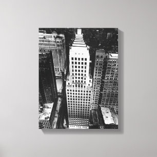 1960: An aerial view of a Chicago skyscraper Canvas Print