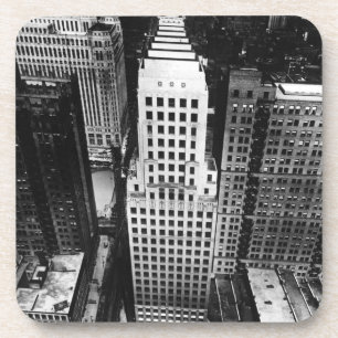 1960:  An aerial view of a Chicago skyscraper Coaster