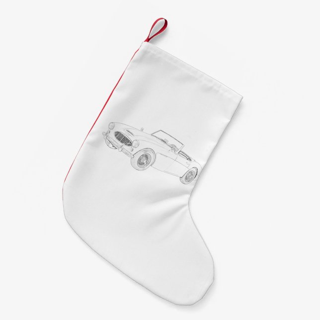 1960 Austin-Healey Small Christmas Stocking (Front (Hanging))