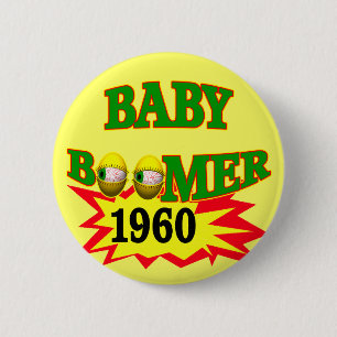 1960 Baby Boomer 2 Inch Round Button