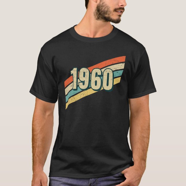 1960 Beach Classic 80s Vintage Retro Aesthetic Bir T-Shirt (Front)