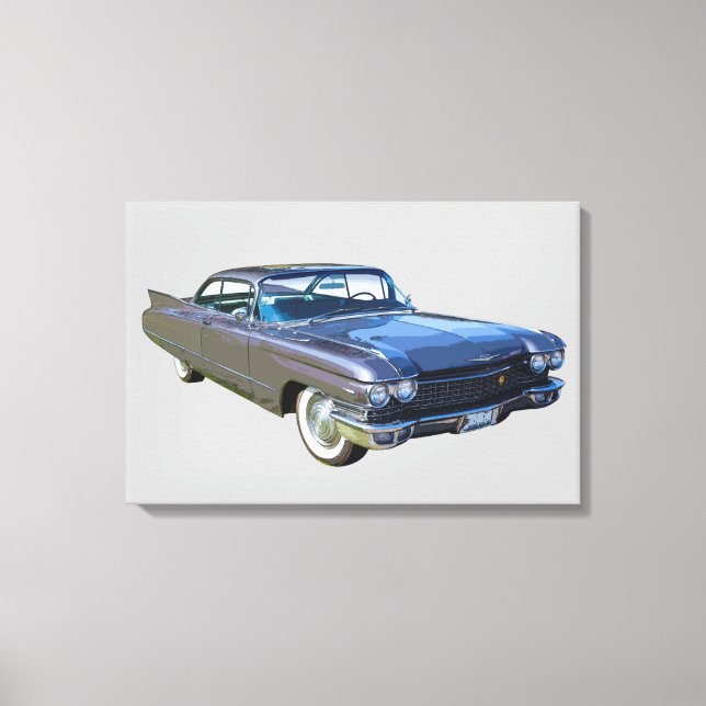 1960 Cadillac Luxury Car Canvas Print (Front)