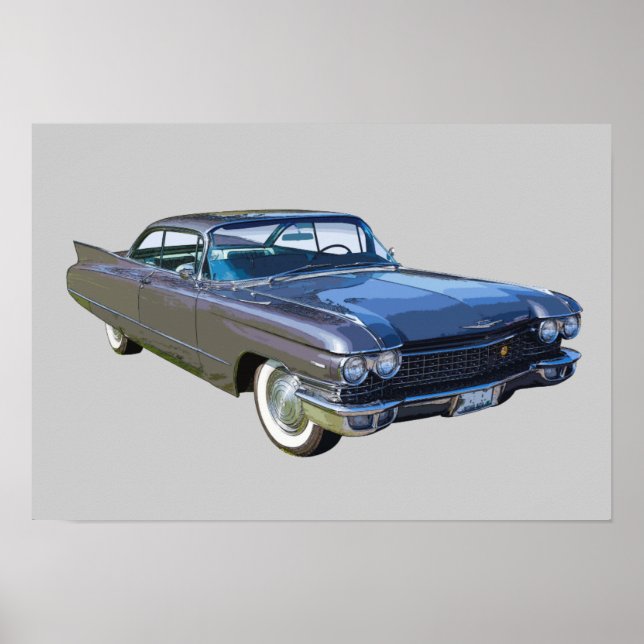 1960 Cadillac Luxury Car Poster (Front)