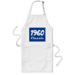 1960 Classic 60th Birthday Celebration Long Apron