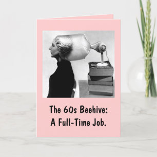 1960 Hairdo Greeting Card ~ Customize!