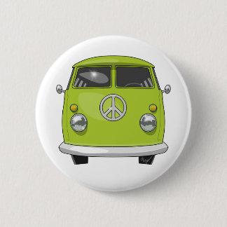 1960 Hippie Van 2 Inch Round Button