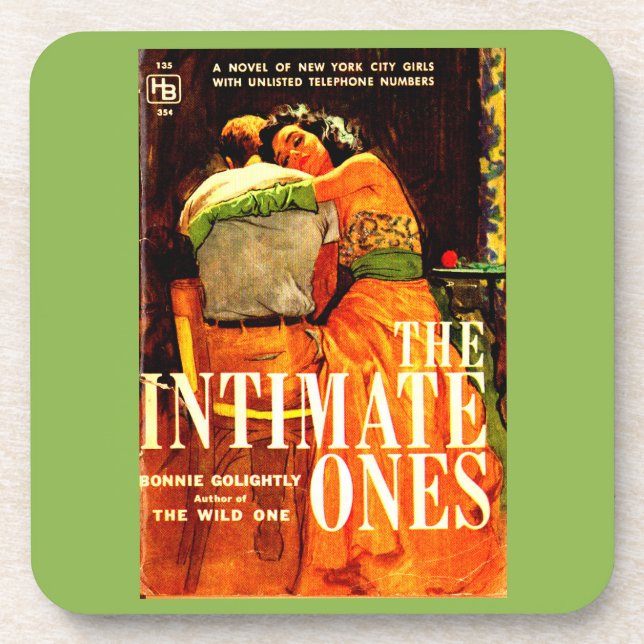 1960 pulp novel cover The Intimate Ones Coaster (Front)
