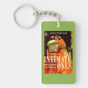 1960 pulp novel cover The Intimate Ones Keychain