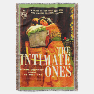 1960 pulp novel cover The Intimate Ones Throw Blanket