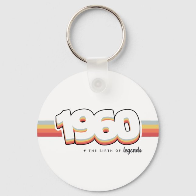 1960 The birth of legends Keychain (Front)