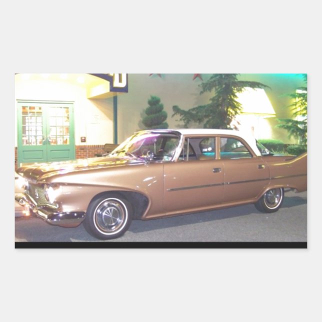 1960PlymouthWithFrameAndText2LG.JPG Sticker (Front)