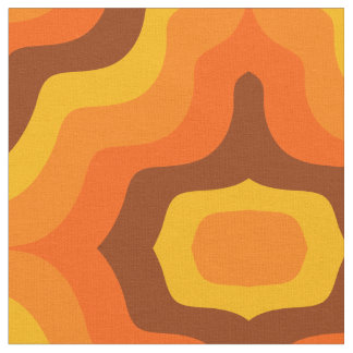 1960s 1970s Style Pattern Fabric