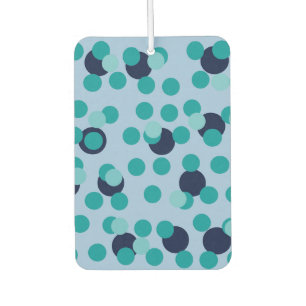 1960s-70s Pop Geometric Mid-Century Teal Bubbles Air Freshener
