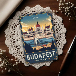 1960s Budapest, Hungary Vintage Travel  Postcard