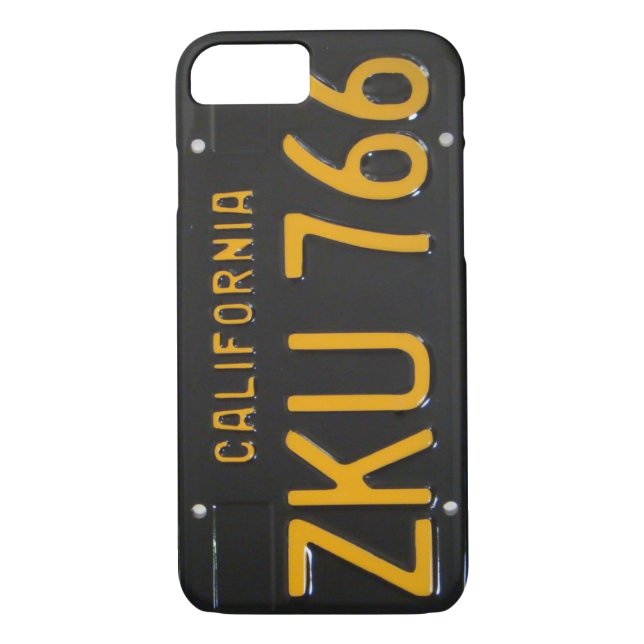 1960's CA License Plate iPhone 7 case (Back)