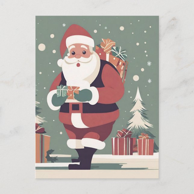 1960s Christmas card Vintage 60s Christmas Card (Front)
