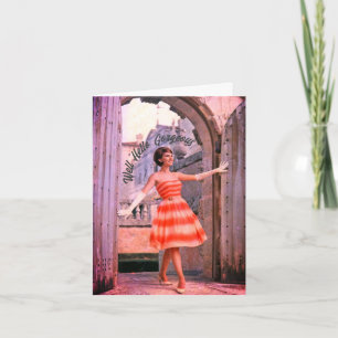 1960s Fashionable Woman Birthday Card