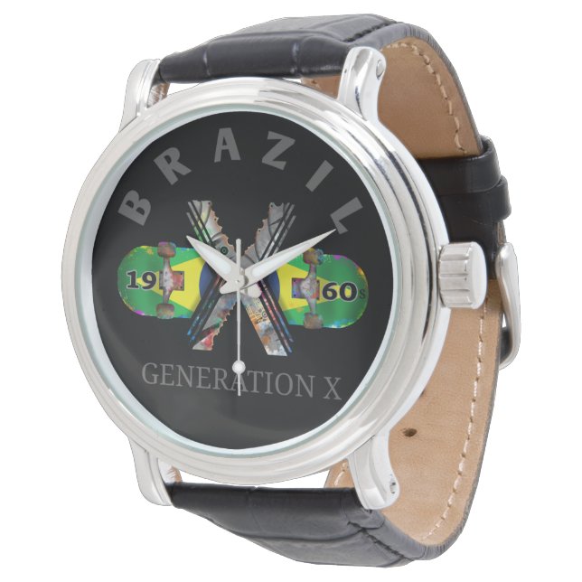 1960s Generation X Brazilian Skateboard Watch (Angled)