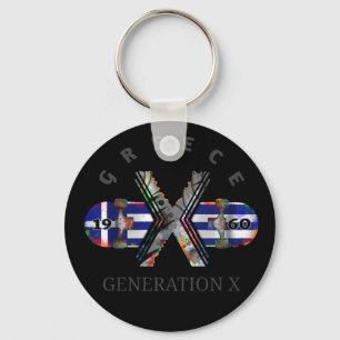 1960's Generation X Greece Skateboard Keychain