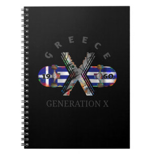 1960's Generation X Greece Skateboard Notebook
