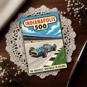 1960s Indianapolis 500 Vintage Postcard