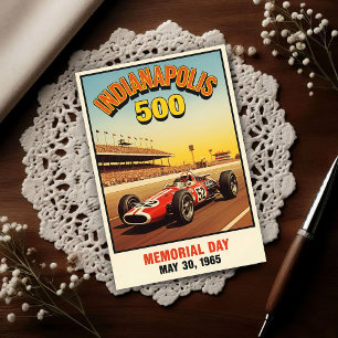 1960s Indianapolis 500 Vintage Postcard