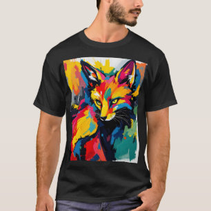 1960's Style Groovy Abstract Fox T-Shirt