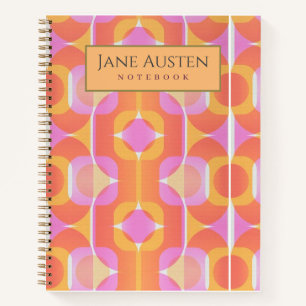 1960's vintage wallpaper Personalized Notebook