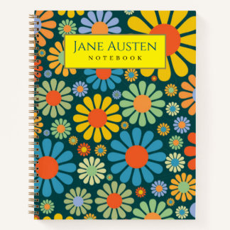 1960's vintage wallpaper Personalized  Notebook