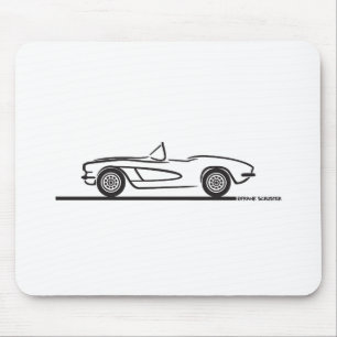 1961 1962 Chevrolet Corvette Mouse Pad