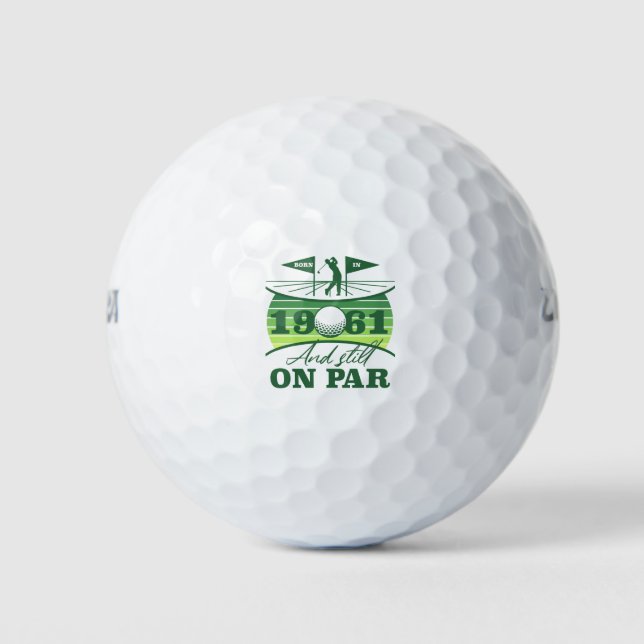 1961 60th Birthday Golf Lover Golf Balls (Front)