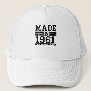 1961 Birthday Vintage Saying Trucker Hat