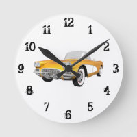 1961 Corvette: Wall Clock