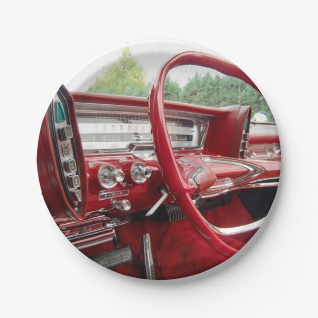 1961 Dodge Lancer Dashboard Paper Plate (Front)
