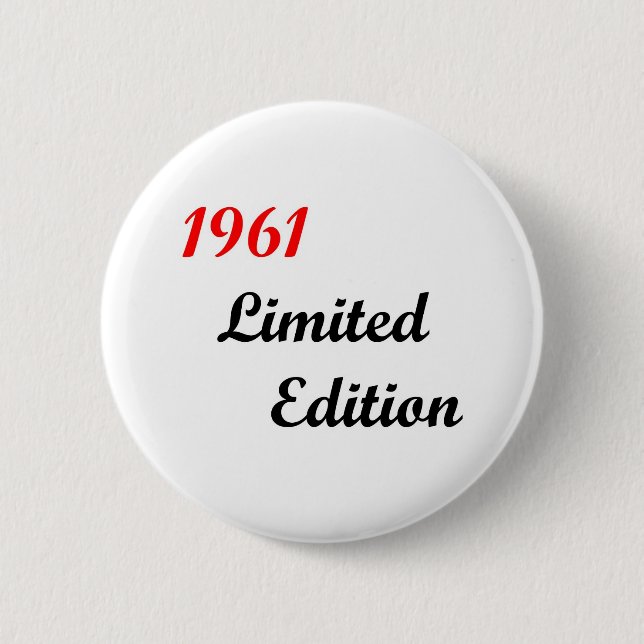 1961 Limited Edition 2 Inch Round Button (Front)