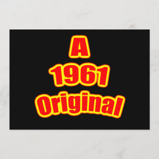 1961 Original Red Blk Card