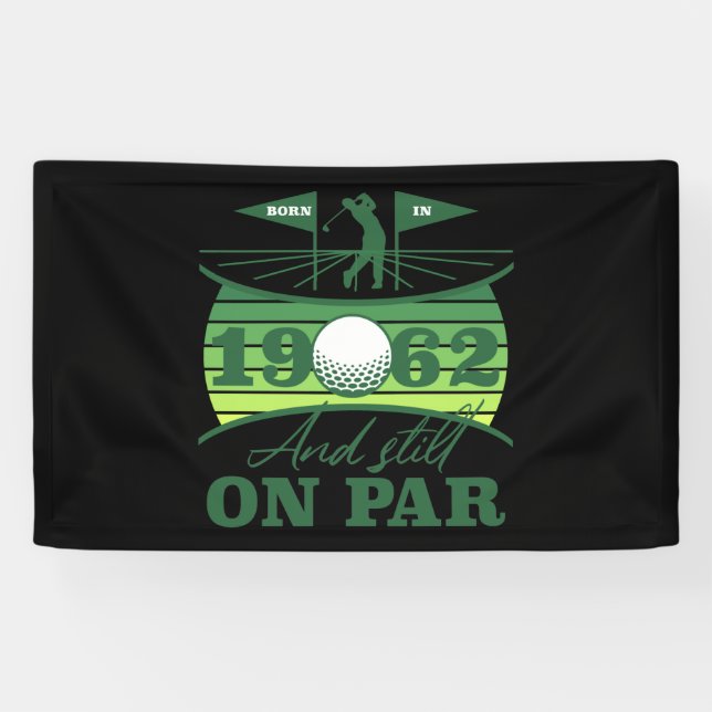 1962 60th Birthday Golf Lover Banner (Horizontal)