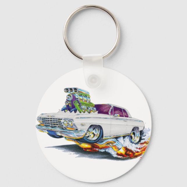 1962-63 Impala White Car Keychain (Front)