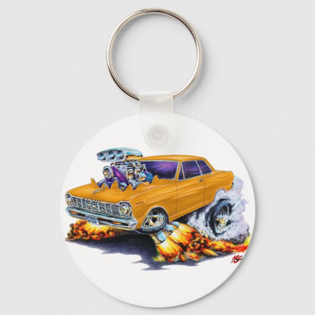 1962-65 Nova Orange Car Keychain (Front)
